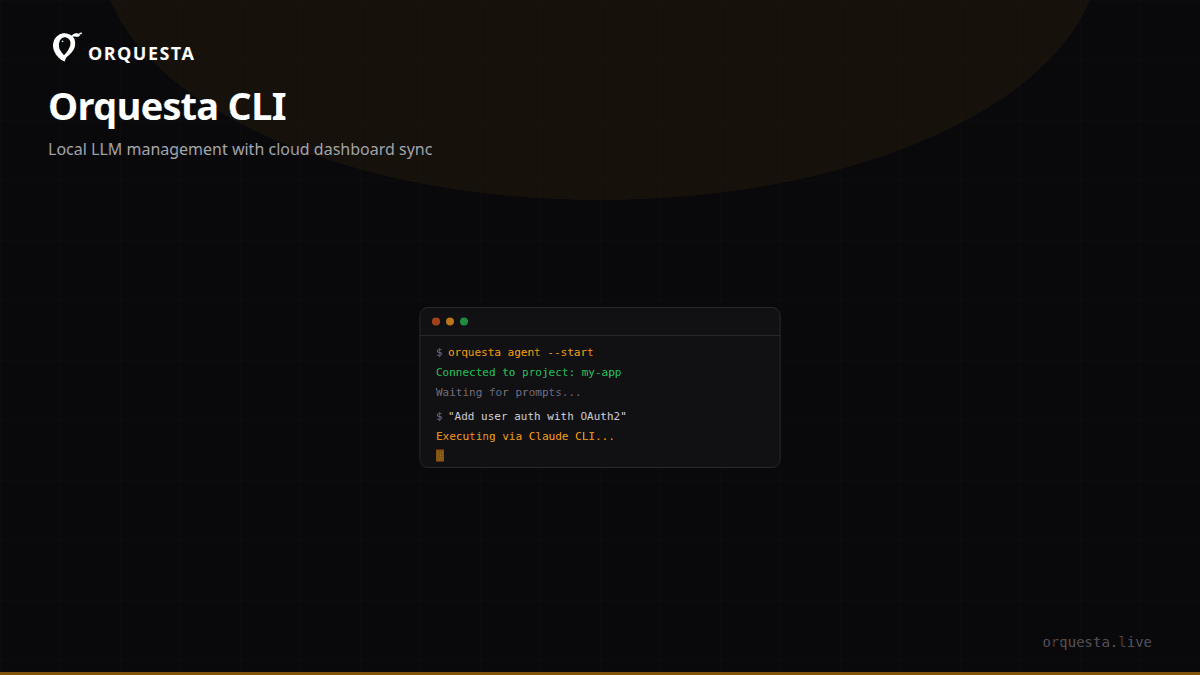 Manage Local LLMs with Orquesta CLI and Dashboard Sync